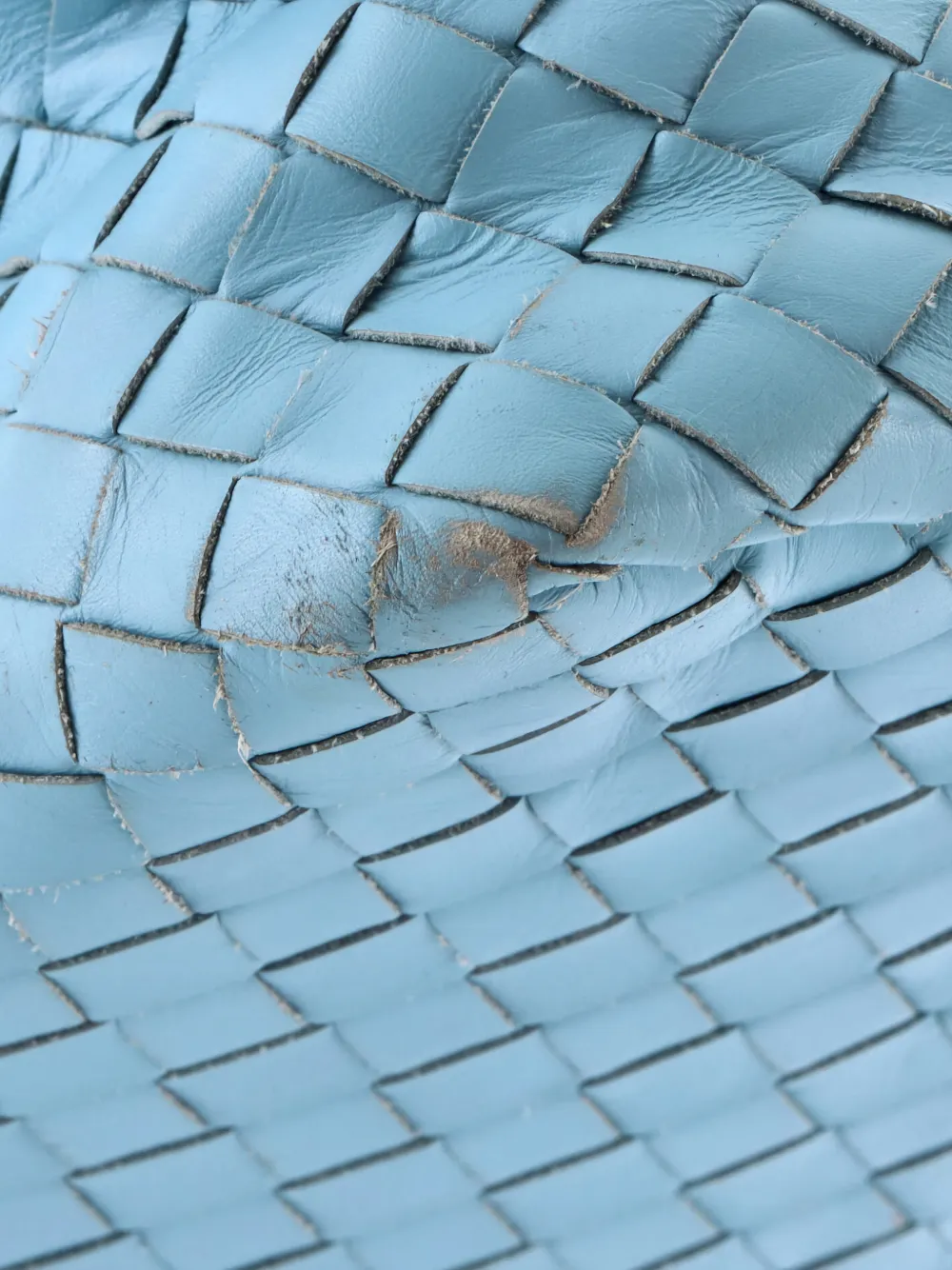 BOTTEGA VENETA Pre-owned Roma Bag Intrecciato Nappa Medium Tote Bag In Blue