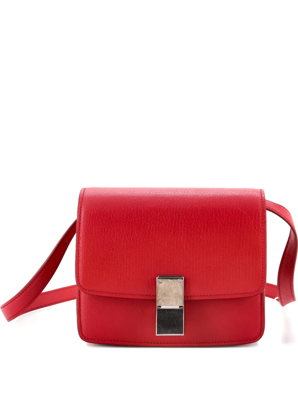 Celine Pre-Owned Classic Box Bag Grainy Leather Small crossbody bag - Rosso