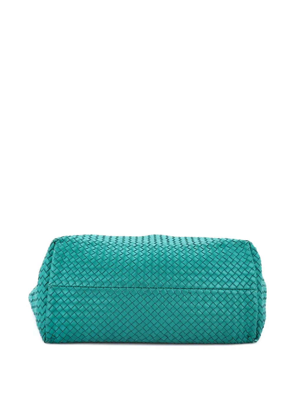 Pre-owned Bottega Veneta Cabat Intrecciato Nappa Medium Tote Bag In Green