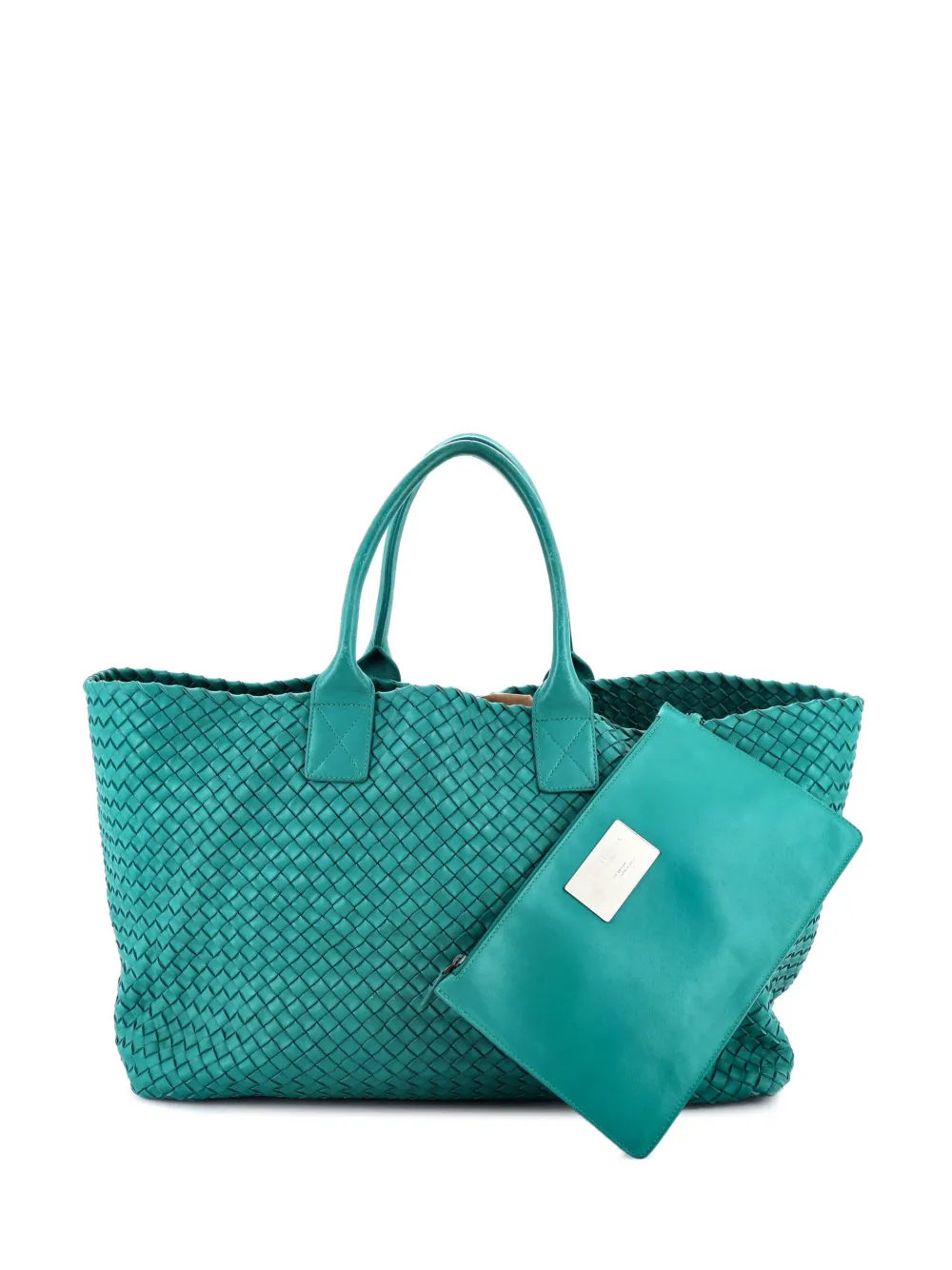 Bottega Veneta Pre-Owned Cabat Intrecciato Nappa Medium tote bag - Verde