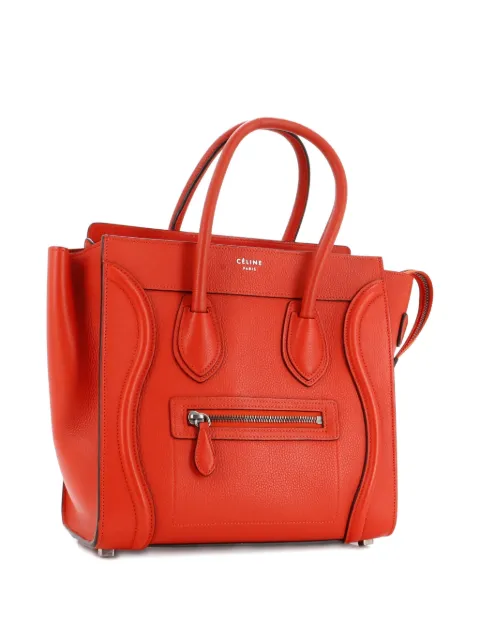 Celine Pre-Owned Luggage Bag Grainy Leather Micro tote bag