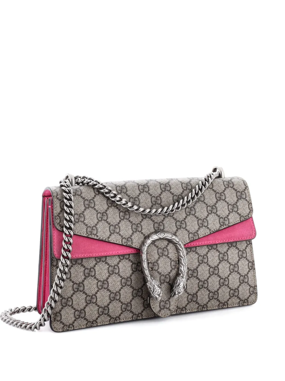 Pre-owned Gucci Dionysus Bag Gg Coated Canvas Small Shoulder Bag In Brown