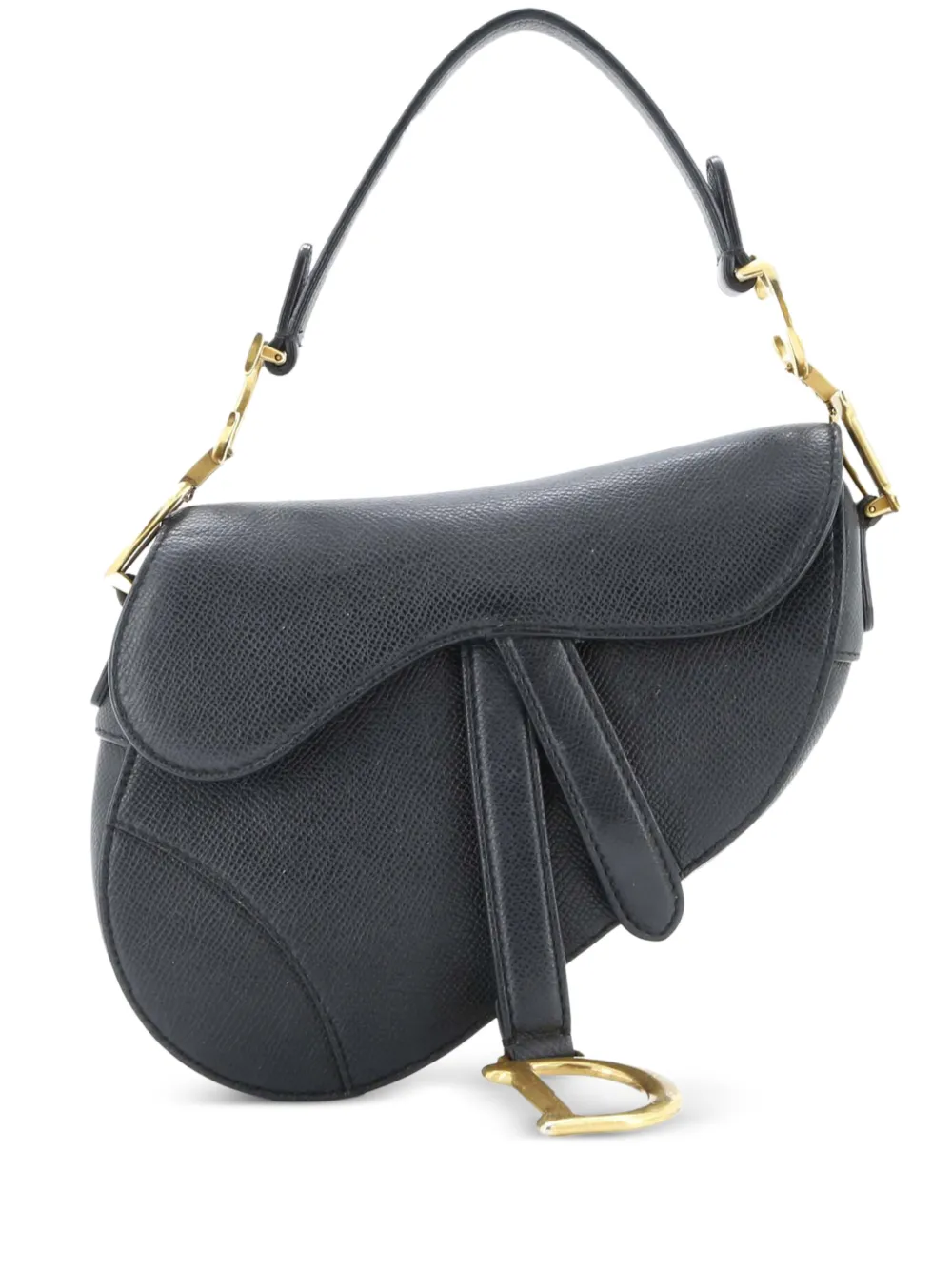 Christian Dior Pre-Owned Saddle Handbag Leather Mini shoulder bag - Nero