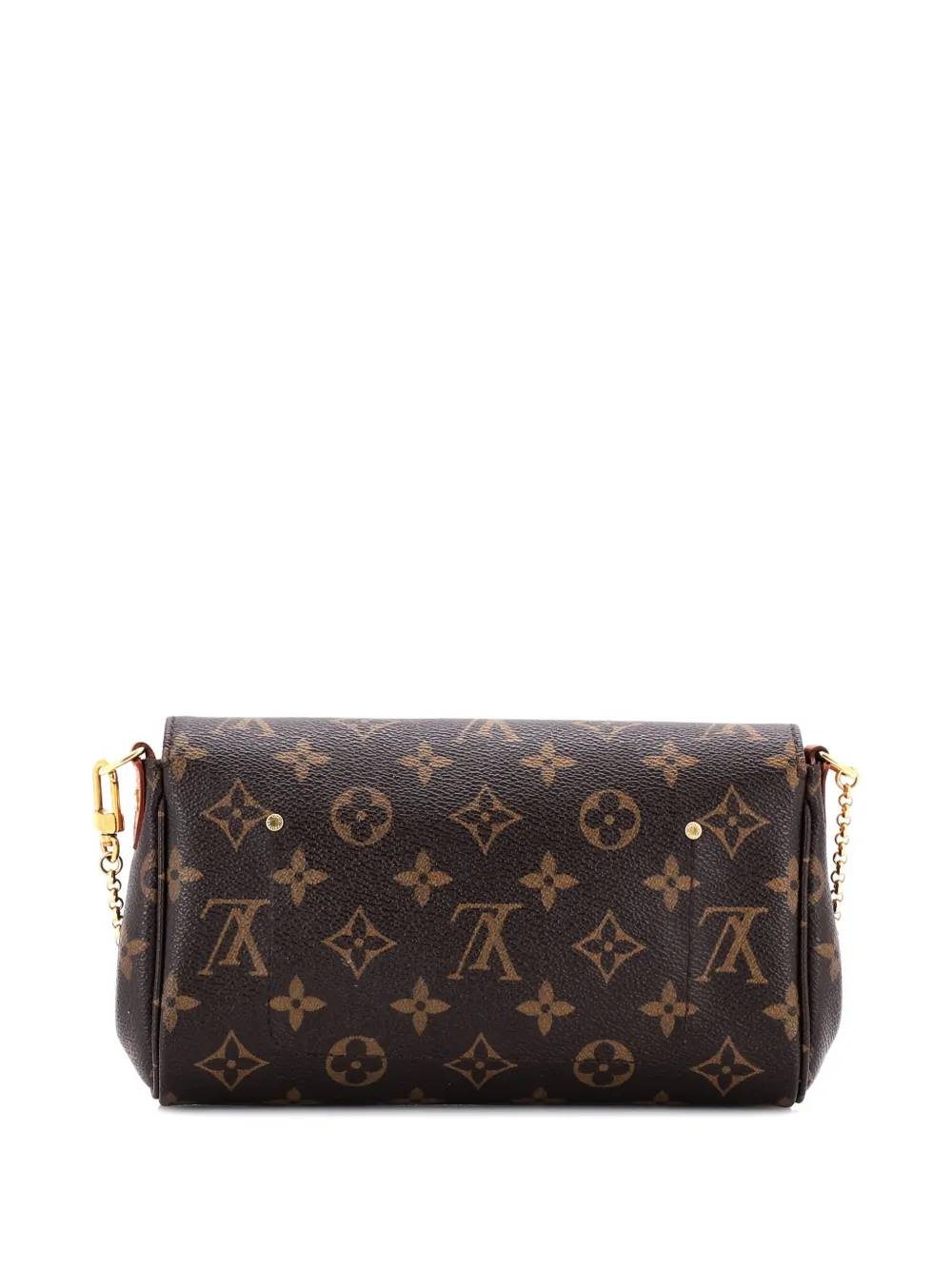 Pre-owned Louis Vuitton Favorite Handbag Monogram Canvas Pm Clutch Bag In Brown