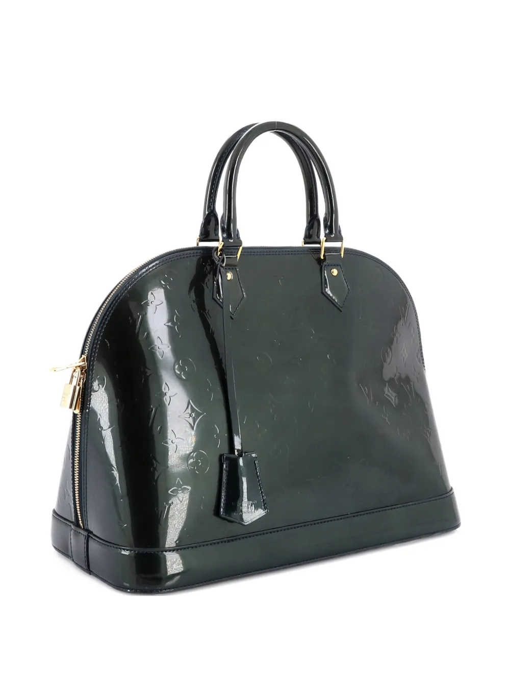 Louis Vuitton Pre-Owned Alma Handbag Monogram Vernis GM satchel - Blu