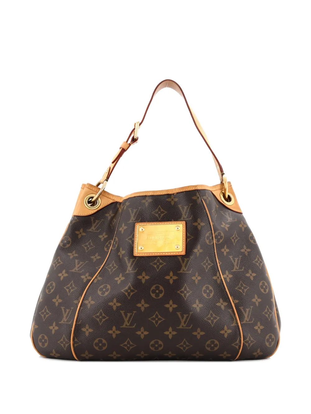 Pre-owned Louis Vuitton Galliera Handbag Monogram Canvas Pm Hobo Bag In Brown
