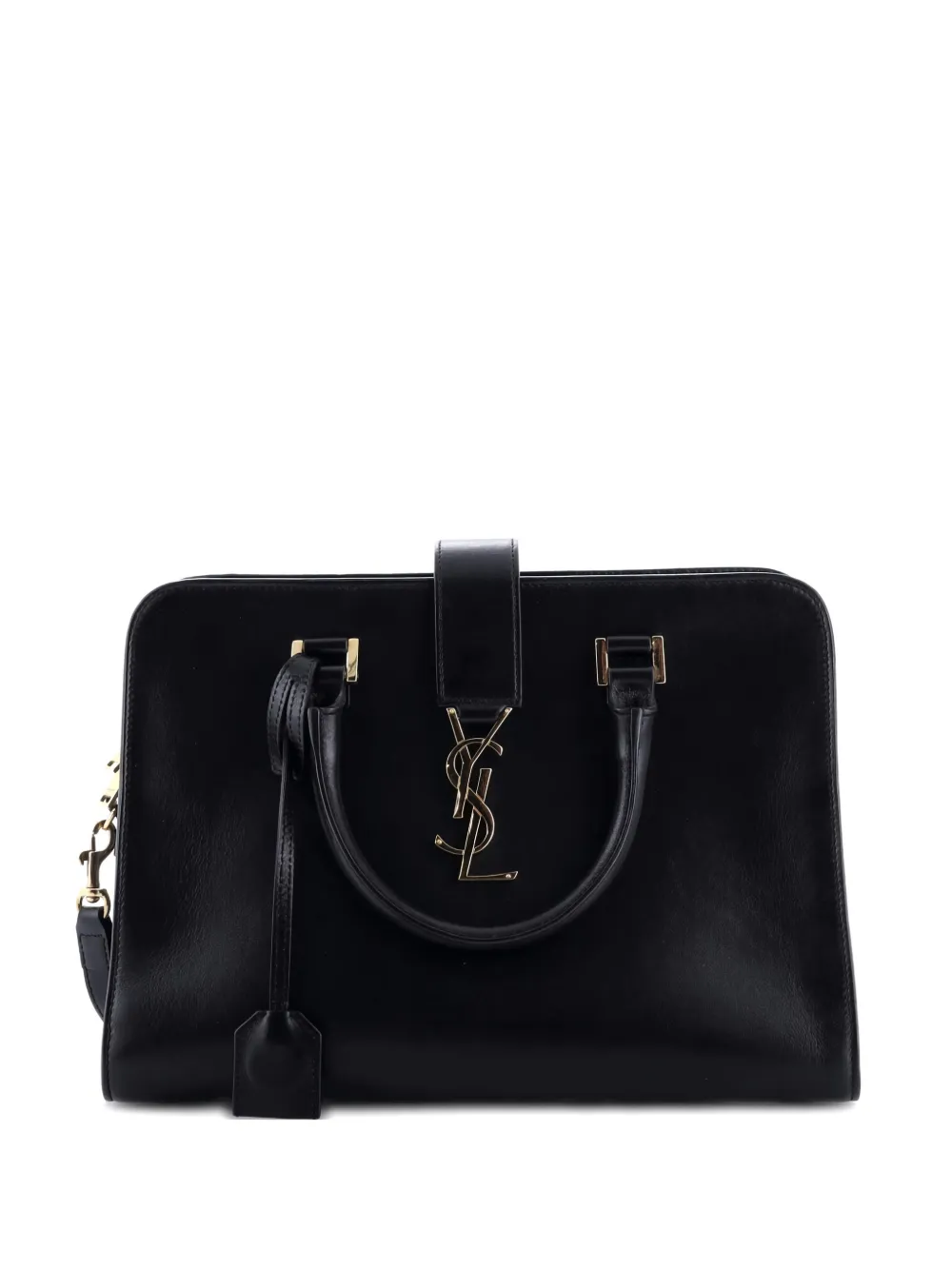 Saint Laurent Pre-Owned Monogram Cabas Leather Small satchel | Black | Image 1