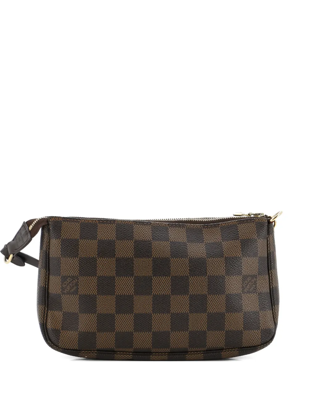 Pre-owned Louis Vuitton Pochette Accessoires Monogram Canvas Clutch Bag In Brown