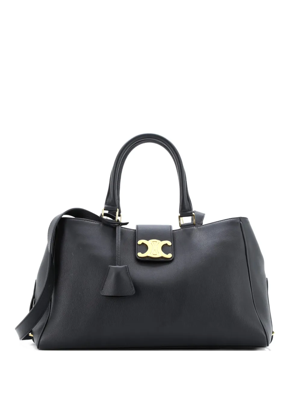 Celine Pre-Owned Appoline Handbag Calfskin Medium satchel - Nero