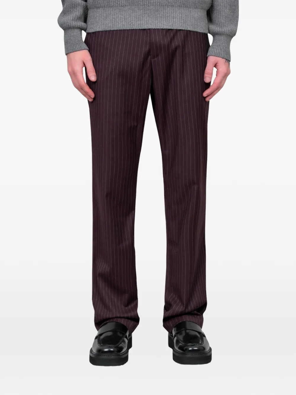 Gimaguas striped-pattern trousers - Marrone