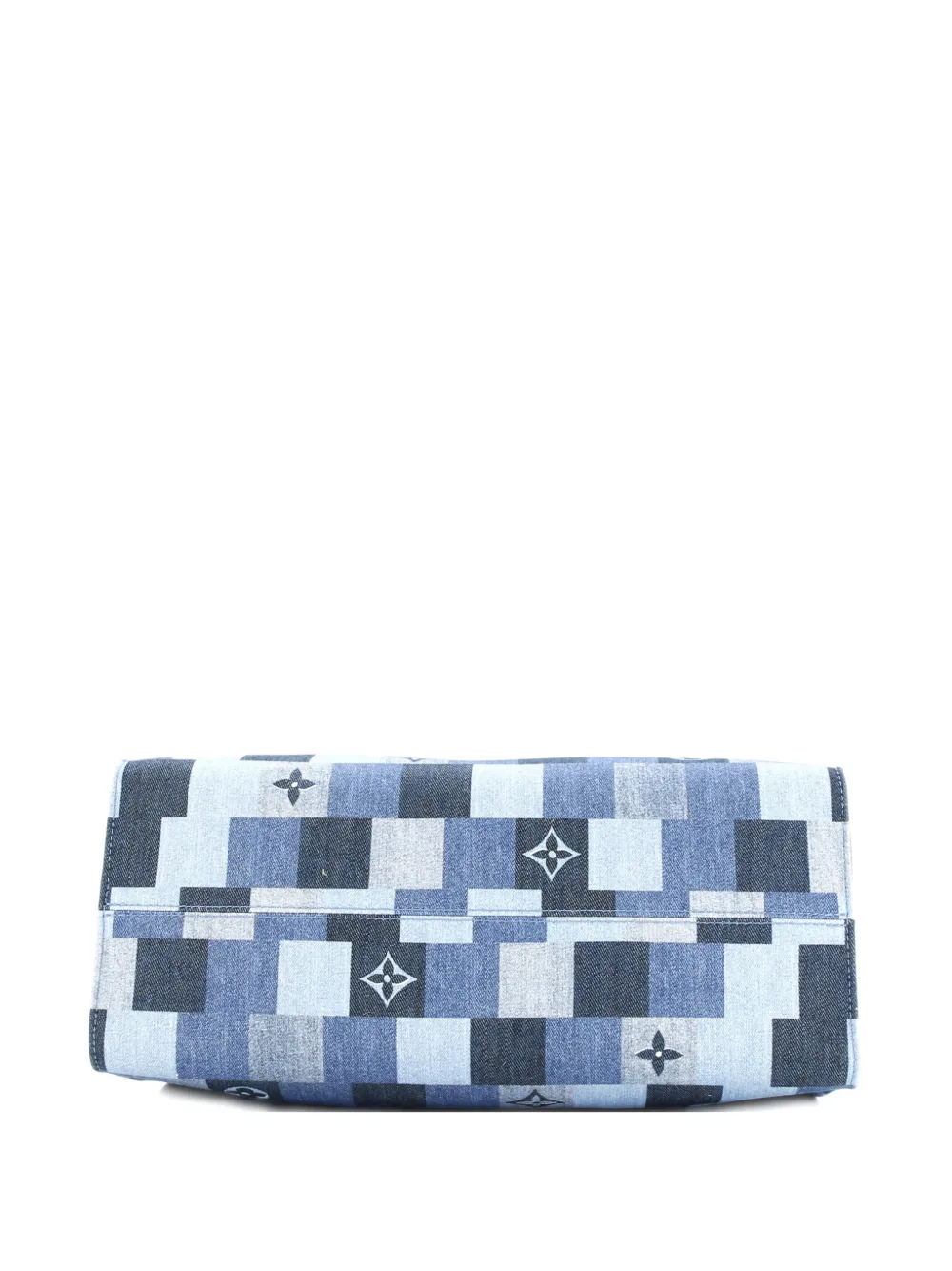 Louis Vuitton Pre-Owned OnTheGo Damier and Monogram Patchwork Denim GM tote bag - Blau