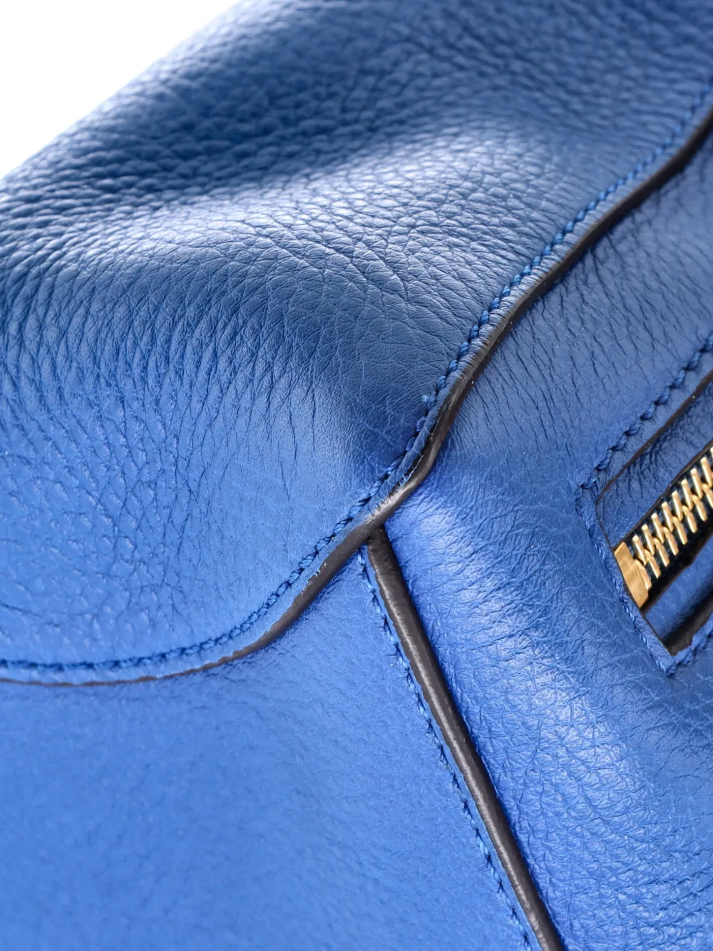 CHLOÉ Pre-owned Faye Day Bag Leather Small Satchel In Blue