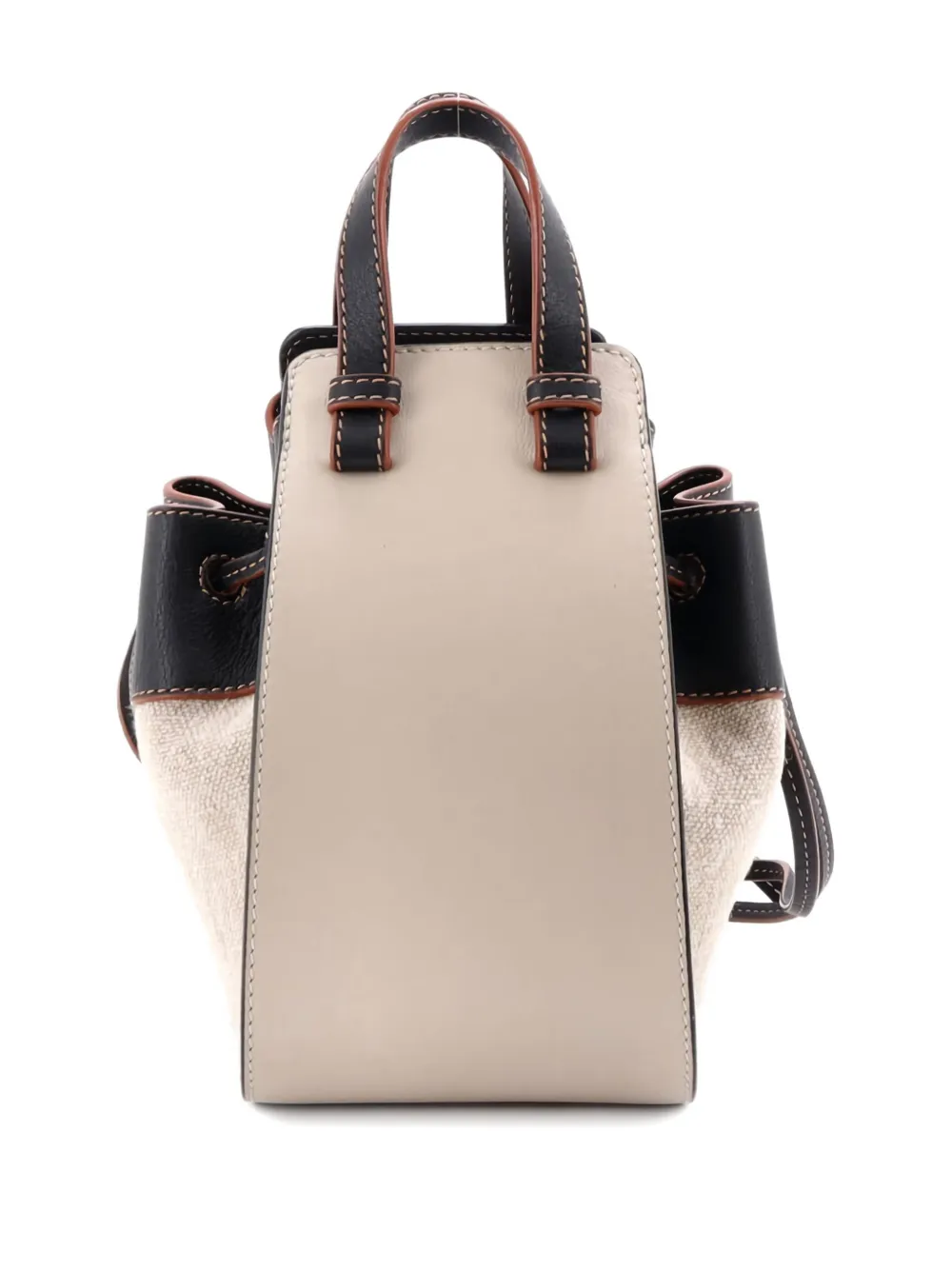 Loewe Pre-Owned Hammock Bag Leather and Canvas Mini crossbody bag | Pre-Owned | Image 2