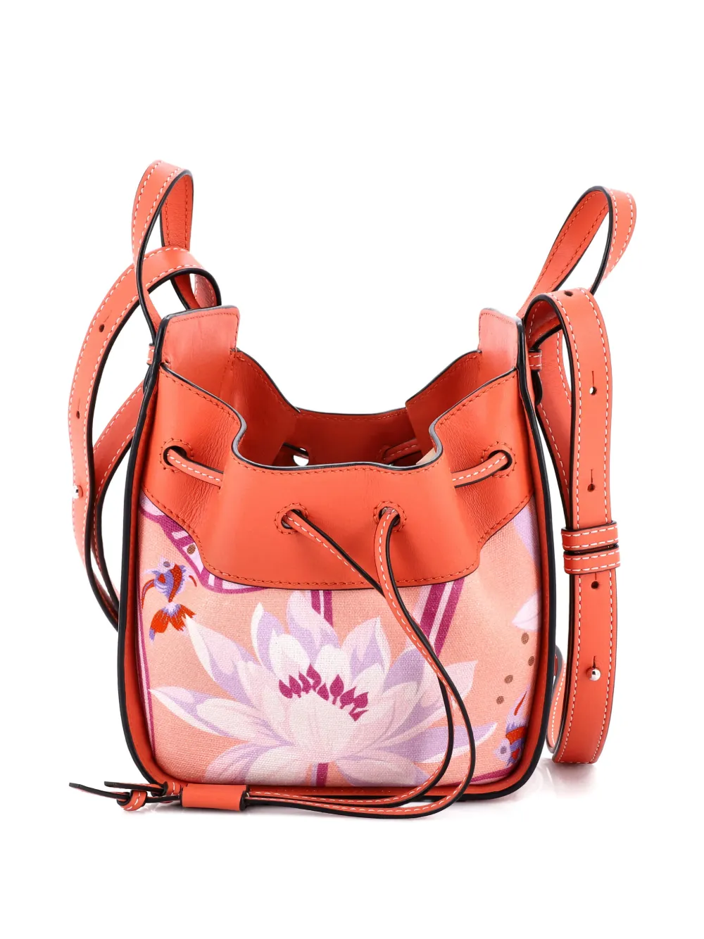 Loewe Pre-Owned Hammock Bag Leather and Printed Canvas Mini crossbody bag | Pre-Owned | Image 2