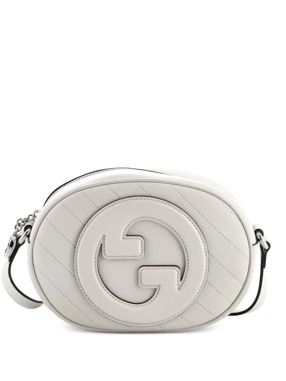 Gucci Pre-Owned Blondie NM Camera Shoulder Bag Diagonal Quilted Leather Small crossbody bag - Bianco