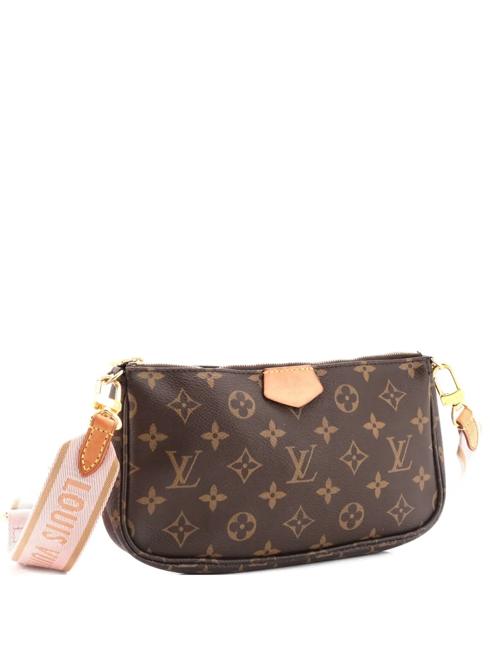 Pre-owned Louis Vuitton Multi Pochette Accessoires Monogram Canvas Crossbody Bag In Brown