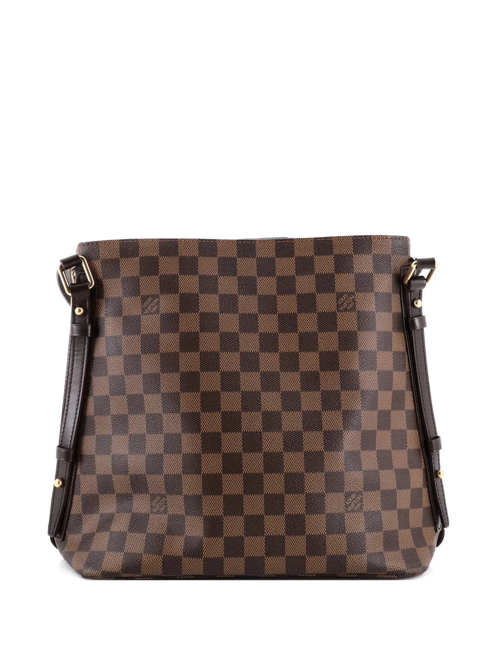 Pre-owned Louis Vuitton Cabas Rivington Damier Shoulder Bag In Brown