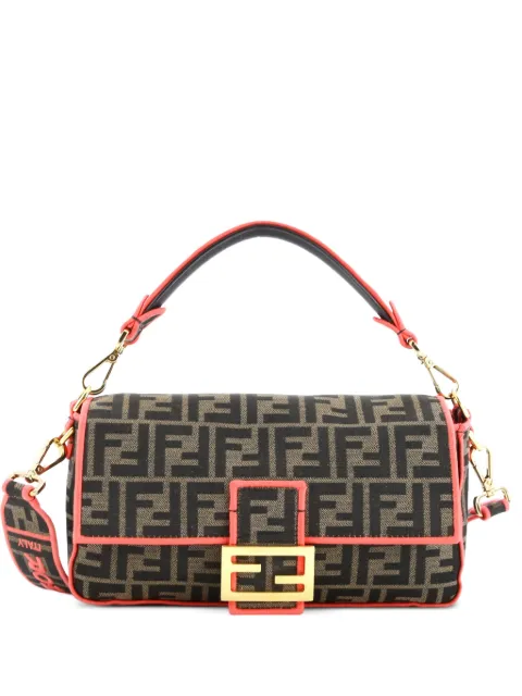Fendi Pre-Owned Baguette NM Bag Zucca Canvas Medium shoulder bag