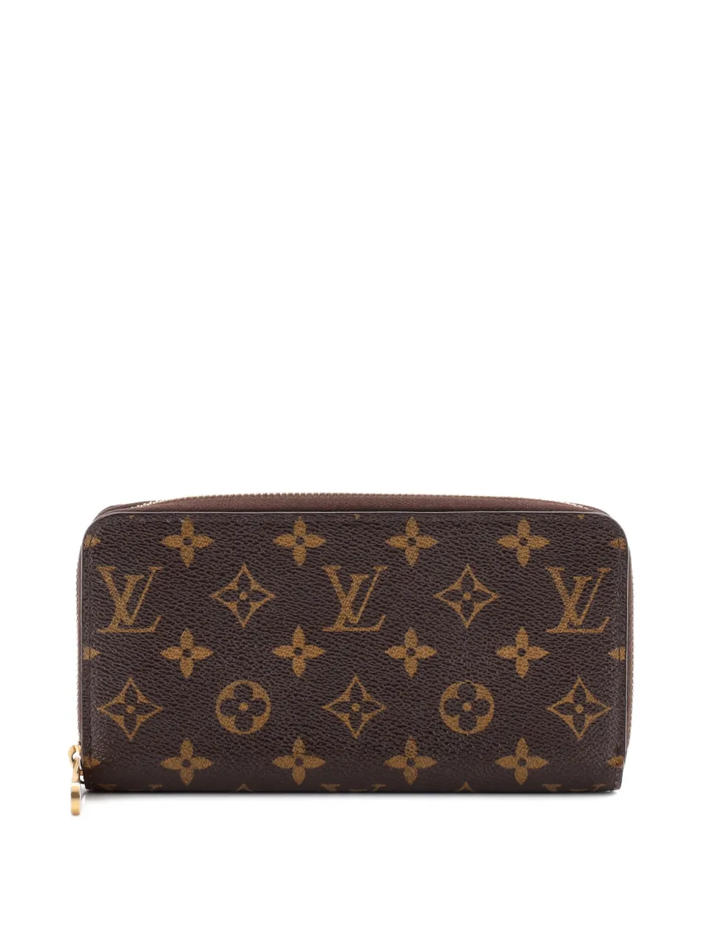 Pre-owned Louis Vuitton Zippy Wallet Monogram Canvas Small Wallets In Brown