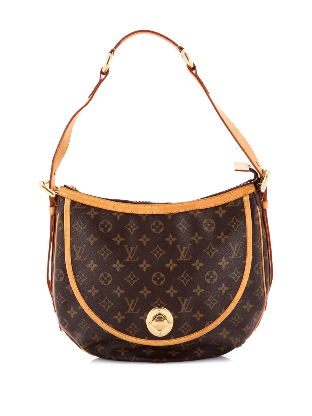 Pre-owned Louis Vuitton Tulum Handbag Monogram Canvas Gm Shoulder Bag In Brown