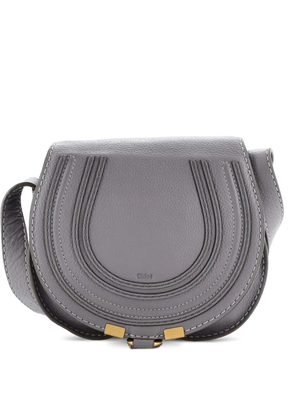 Chloé Pre-Owned Marcie Leather Mini crossbody bag - Grigio
