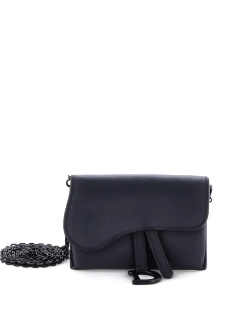 Christian Dior Pre-Owned Ultra Matte Saddle Nano Pouch Leather belt bag