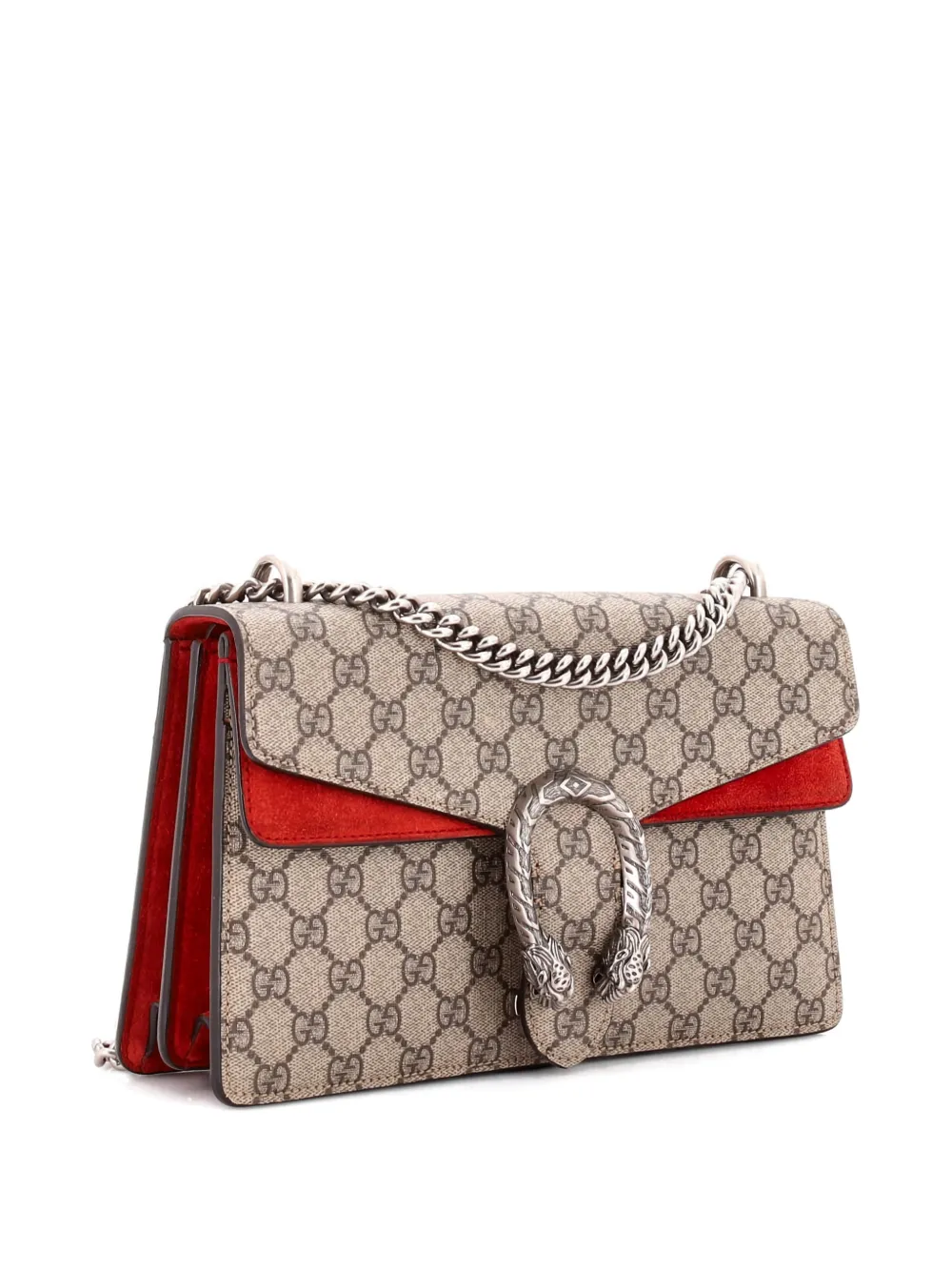 Pre-owned Gucci Dionysus Bag Gg Coated Canvas Small Shoulder Bag In Brown