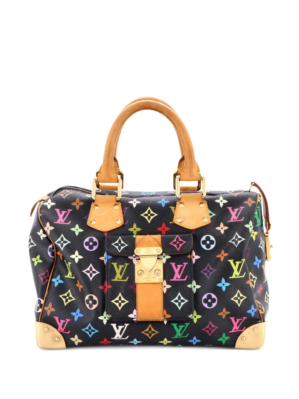 Louis Vuitton Pre-Owned Speedy Handbag Monogram Multicolor 30 satchel - Nero