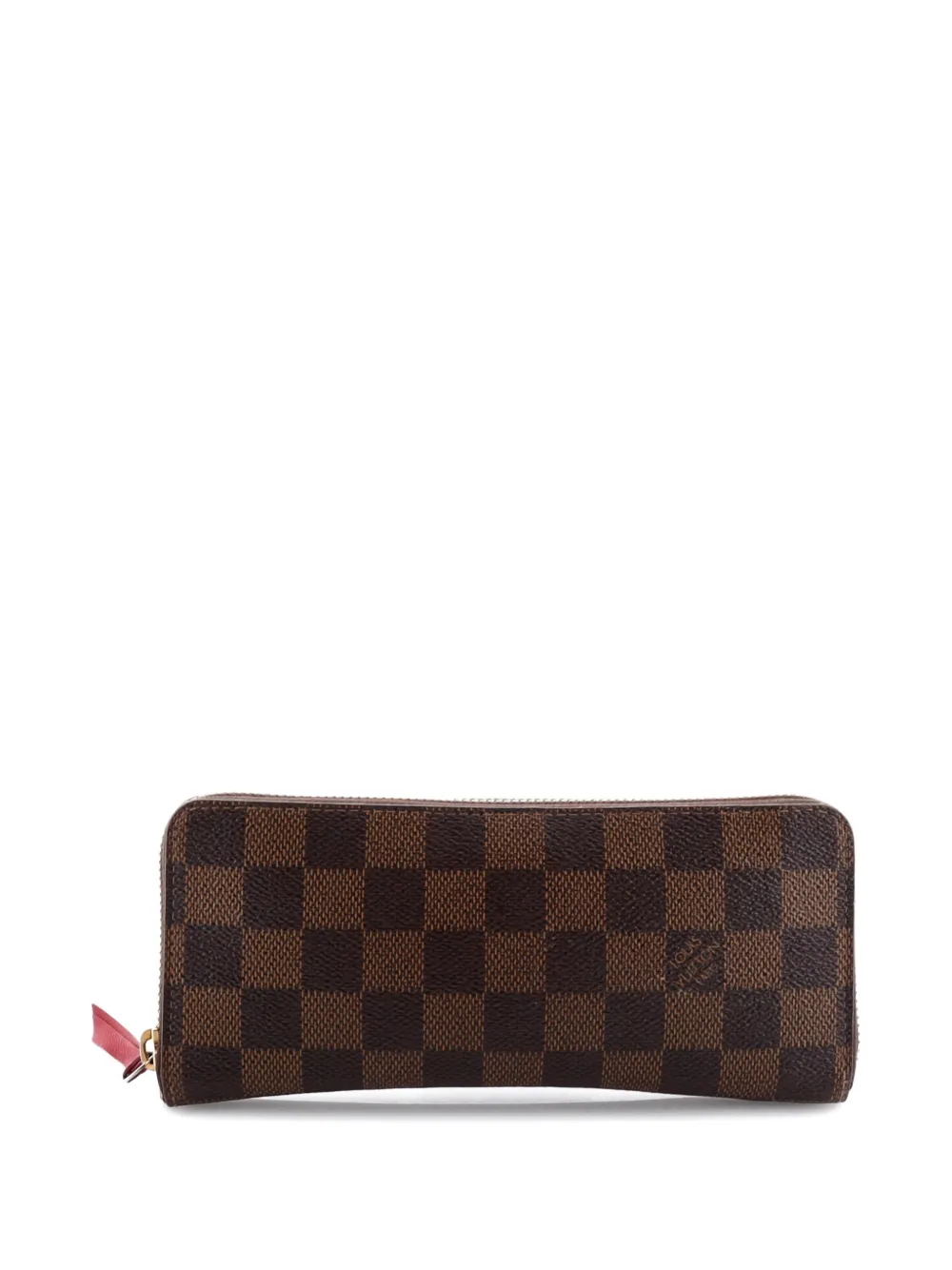 Pre-owned Louis Vuitton Clemence Wallet Damier Small Wallets In Brown