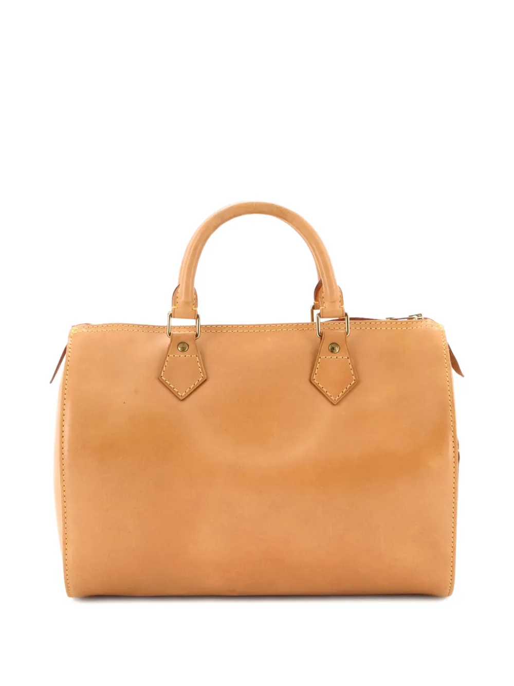 Pre-owned Louis Vuitton Speedy Handbag Nomade Leather 30 Satchel In Brown