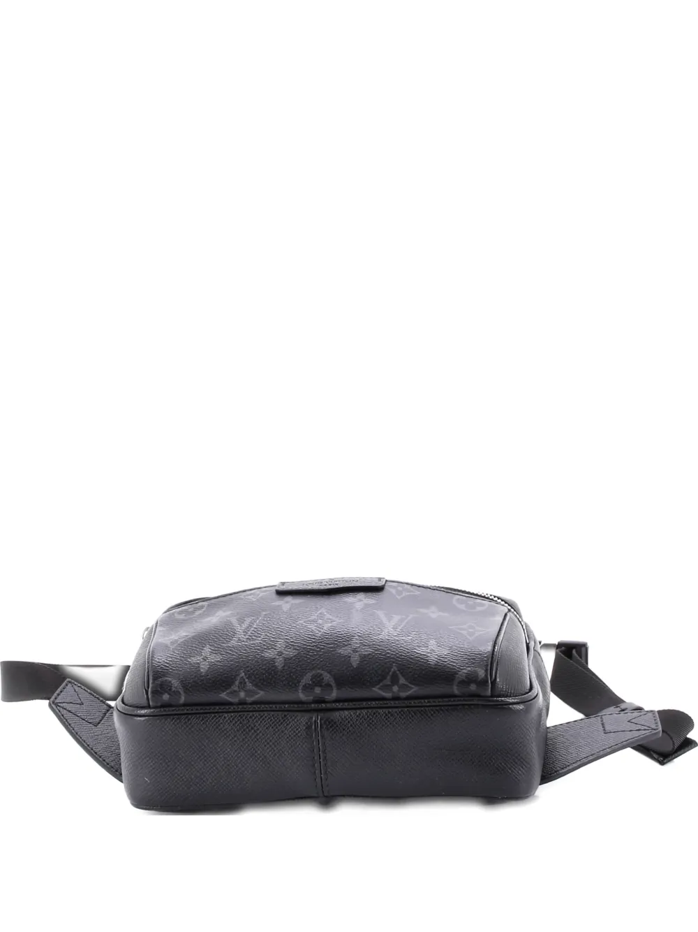 Pre-owned Louis Vuitton Outdoor Bumbag Monogram Taigarama Belt Bag In Black