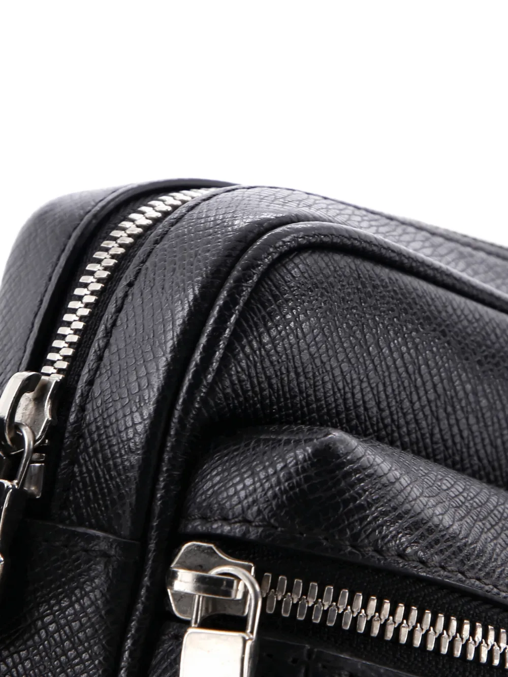 Pre-owned Louis Vuitton Outdoor Bumbag Monogram Taigarama Belt Bag In Black