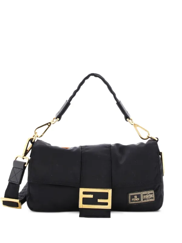 Fendi Pre-Owned ポーター バゲット バッグ ナイロン ミディアム