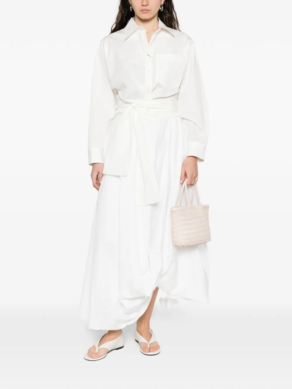 Weekend Max Mara Fresco tie-front shirt - Wit