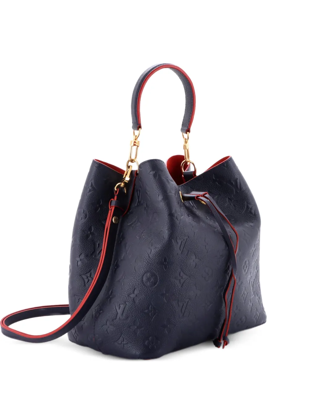 Louis Vuitton Pre-Owned NeoNoe Handbag Monogram Empreinte Leather MM bucket bag - Blu