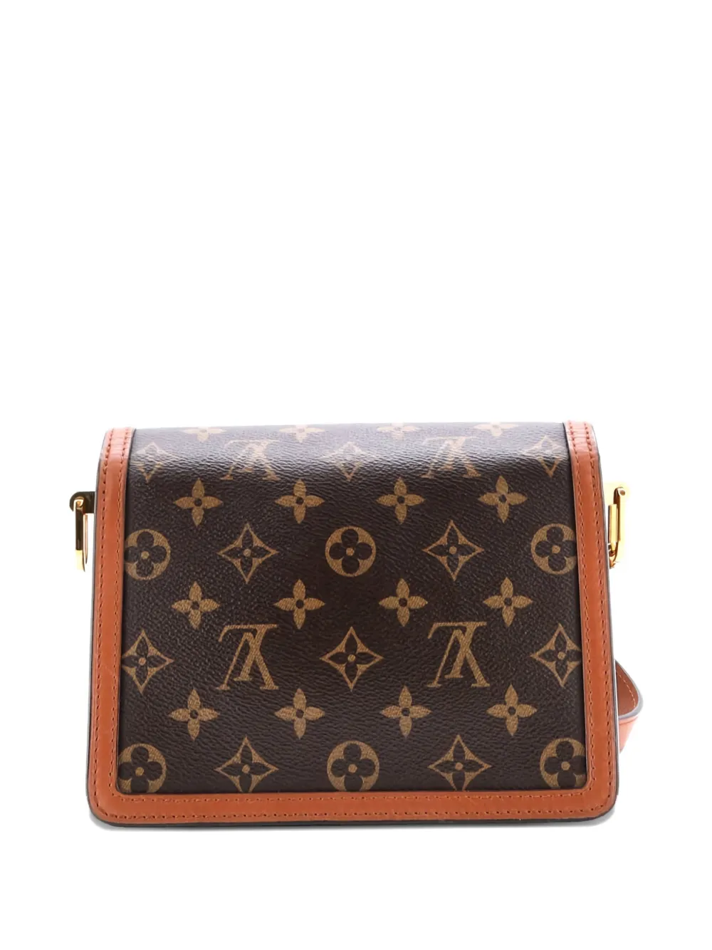 Pre-owned Louis Vuitton Dauphine Shoulder Bag Reverse Monogram Canvas Mini Crossbody Bag In Brown