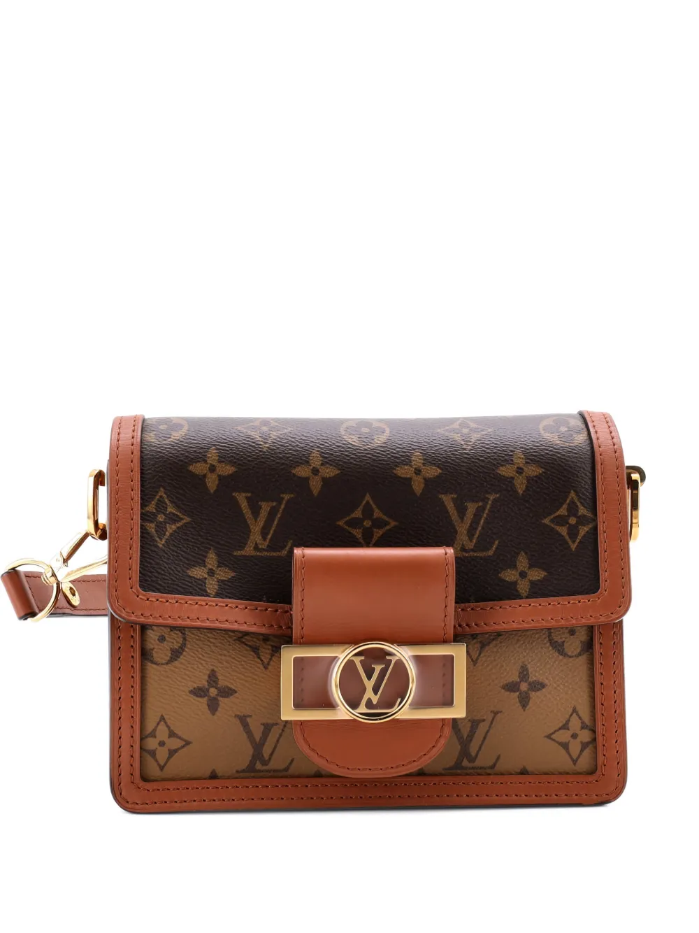 Louis Vuitton Pre-Owned Dauphine Shoulder Bag Reverse Monogram Canvas Mini crossbody bag - Marrone