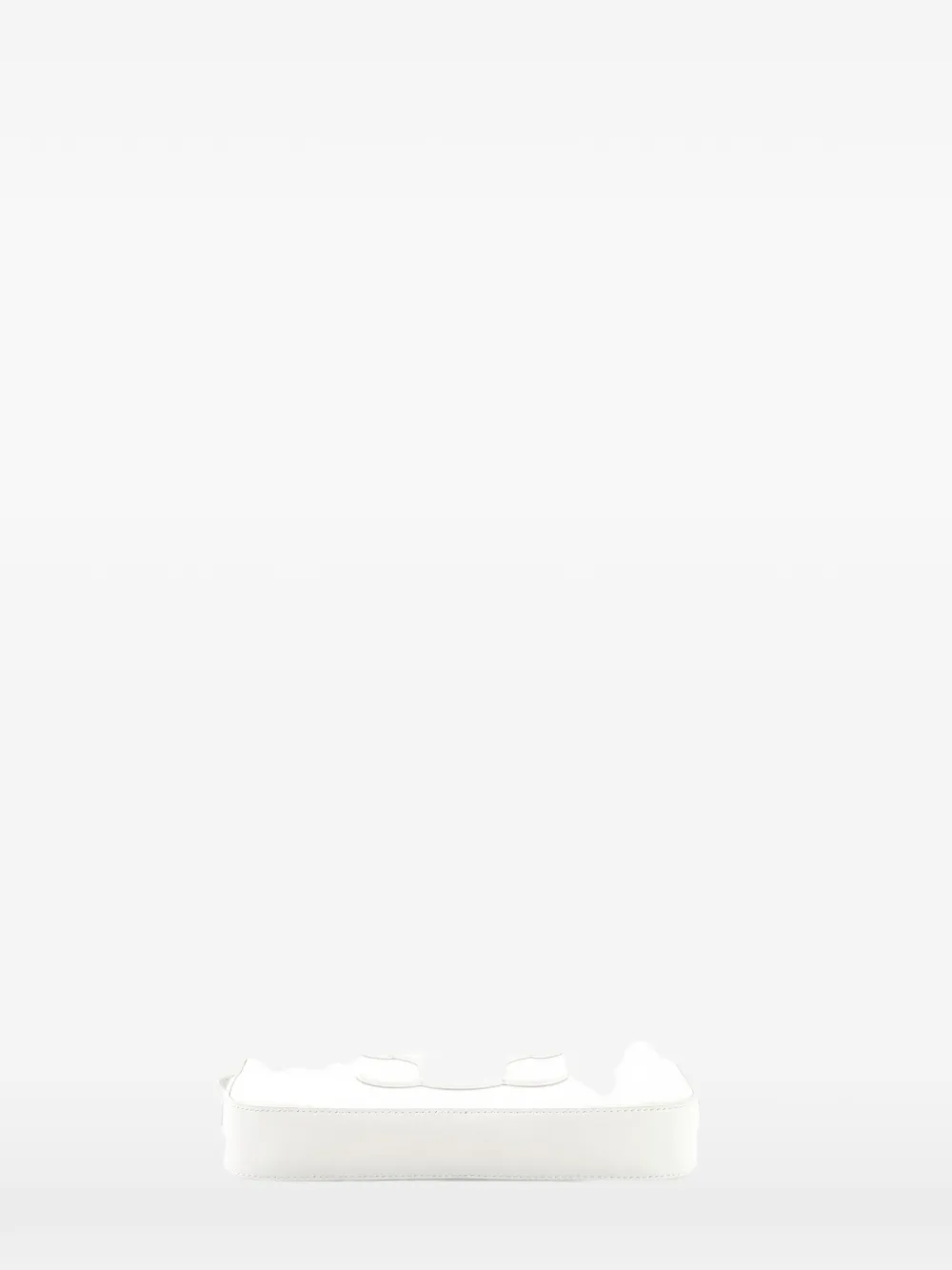 Pre-owned Celine Cuir Triomphe Camera Leather Small Shoulder Bag In White