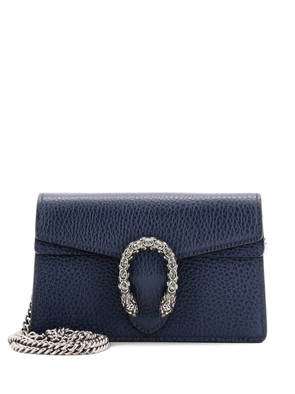 Gucci Pre-Owned Dionysus Bag Leather Super Mini clutch bag - Blu