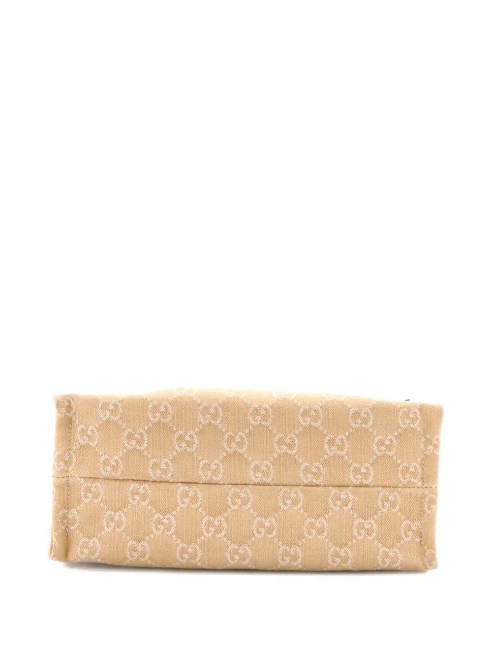 Pre-owned Gucci Ophidia Shopper Gg Denim Medium Tote Bag In Neutral