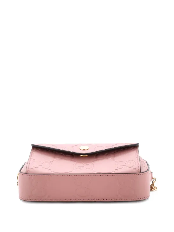 Gucci Pre-Owned フロント ポケット チェーン ジャンボ GGエンボス