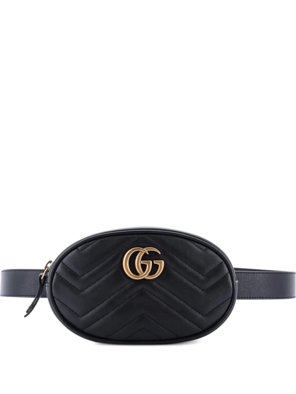 Gucci Pre-Owned GG Marmont Matelasse Leather belt bag - Nero