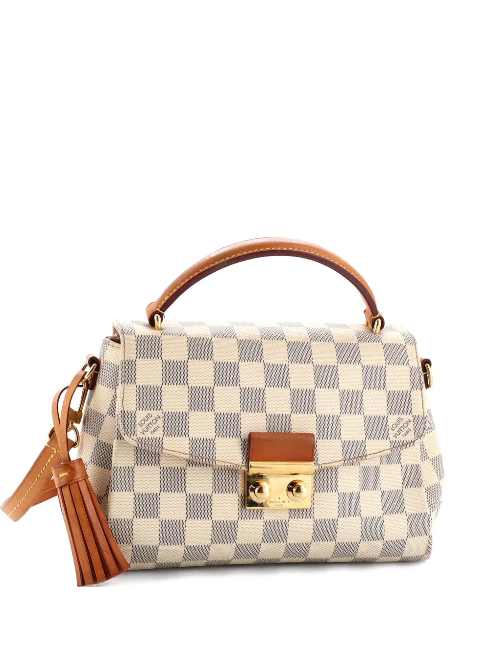 Louis Vuitton Pre-Owned Croisette Handbag Damier crossbody bag - Bianco
