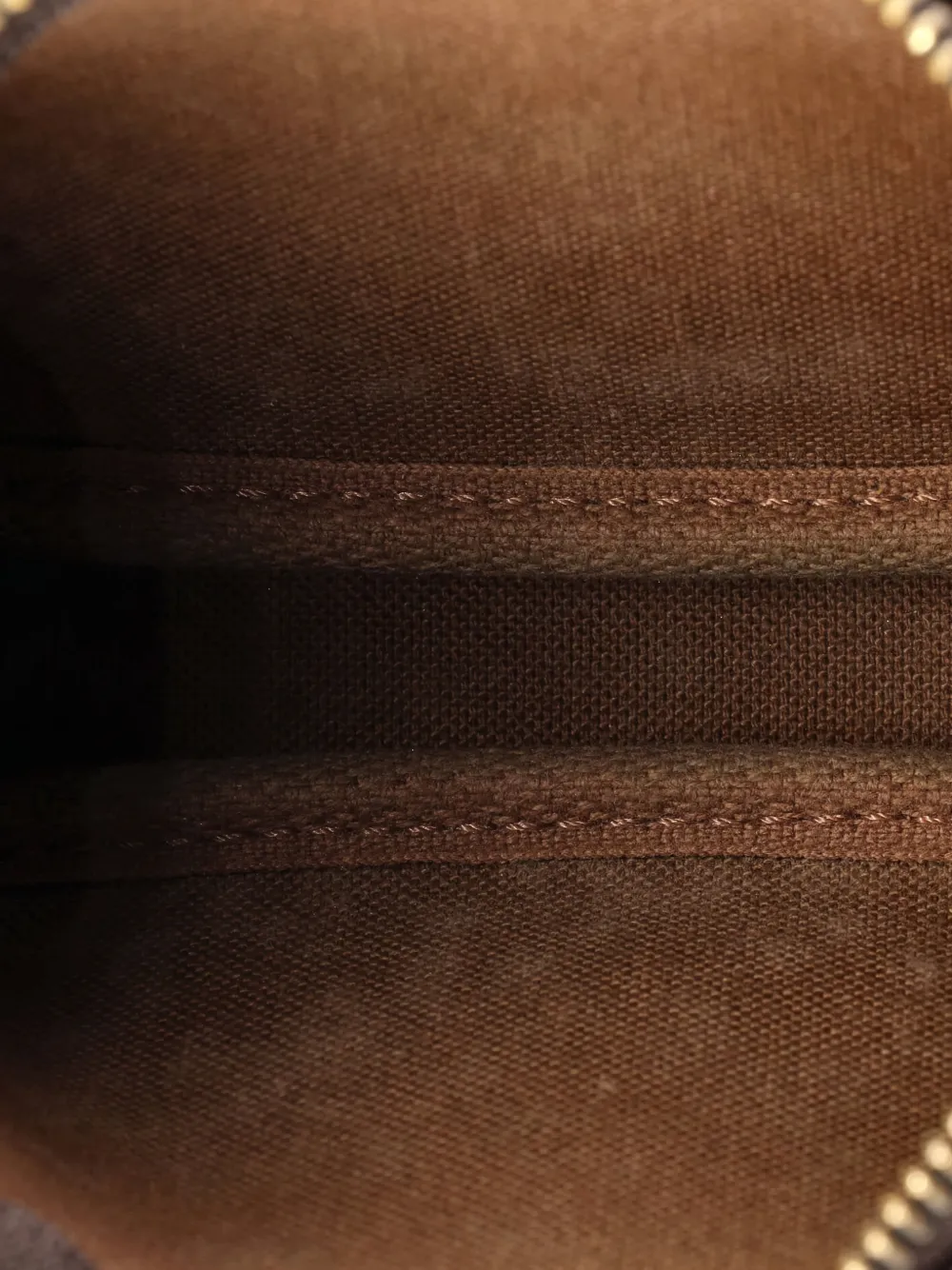 LOUIS VUITTON Pre-owned Pochette Accessoires Monogram Canvas Mini Clutch Bag In Brown