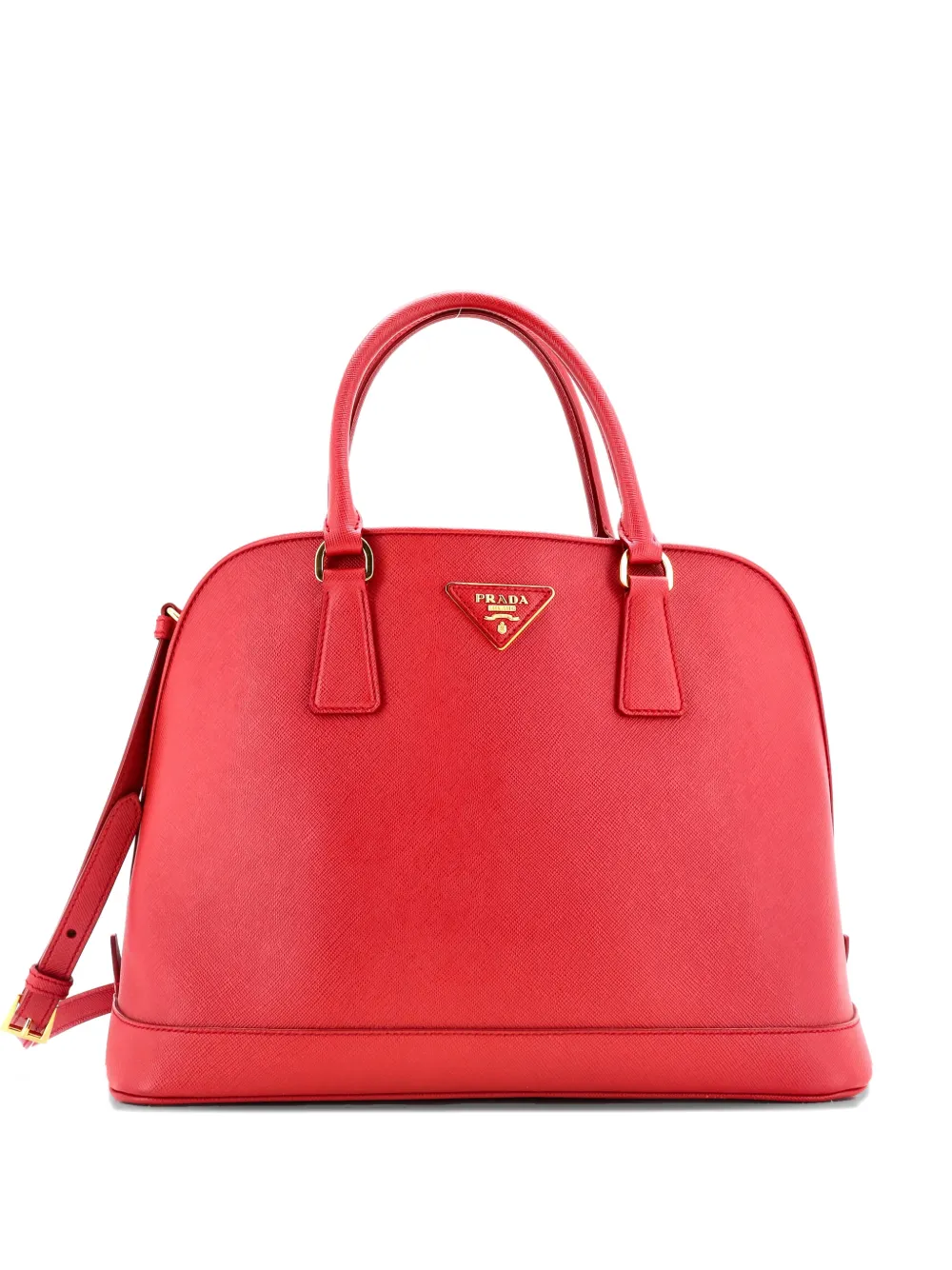 Prada Pre-Owned Open Promenade Bag Saffiano Leather Large tote bag - Rosso