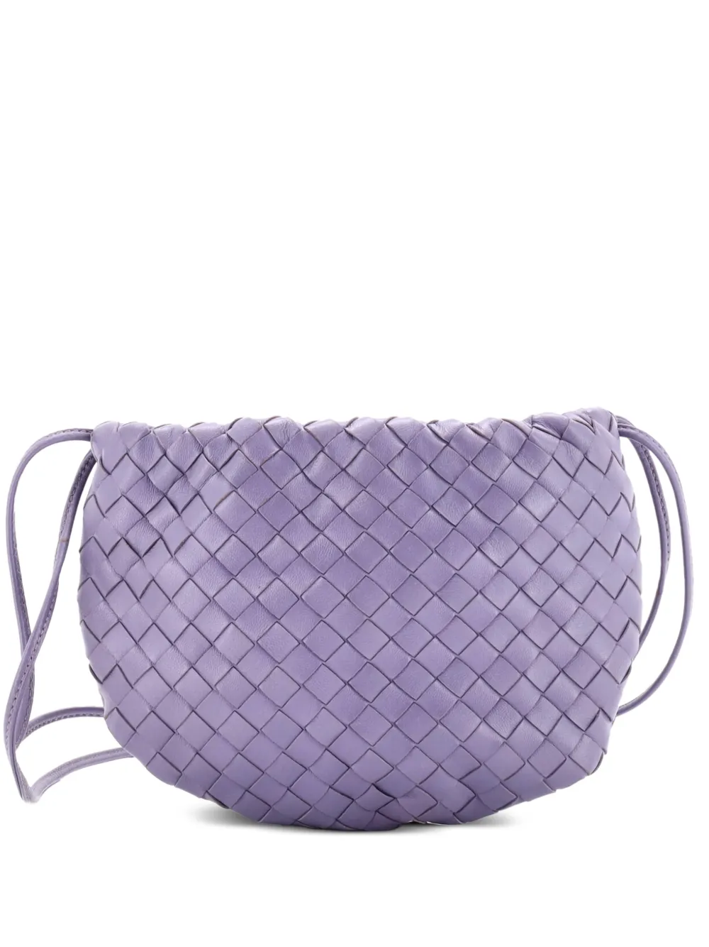 Bottega Veneta Pre-Owned Bulb Shoulder Bag Intrecciato Nappa Mini crossbody bag - Viola