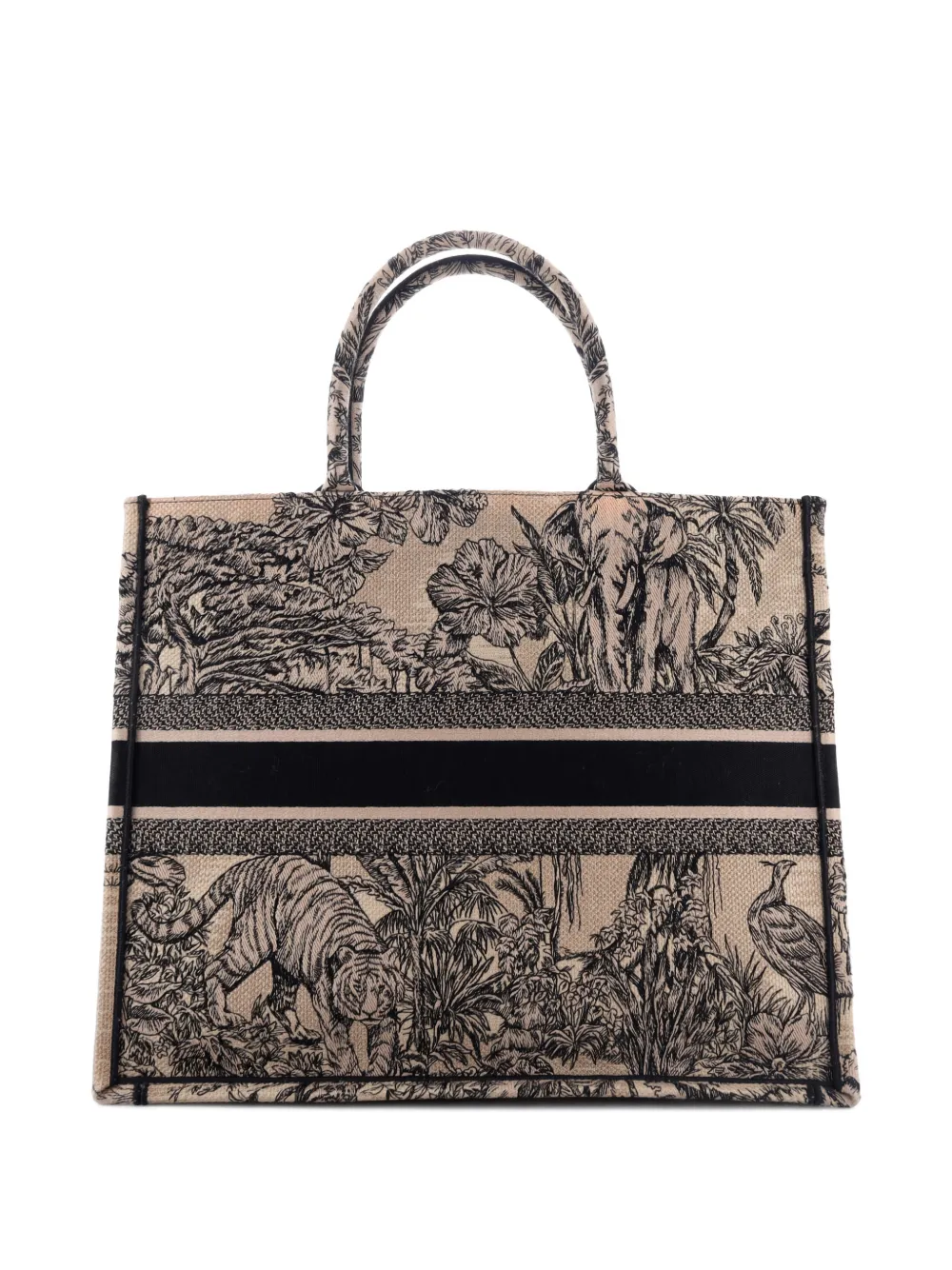 Christian Dior Pre-Owned Book Embroidered Canvas Large tote bag | Pre-Owned | Image 2