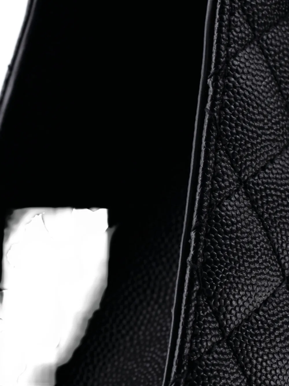 Pre-owned Saint Laurent Classic Monogram Envelope Satchel Mixed Matelasse Leather Large Shoulder Bag In Black