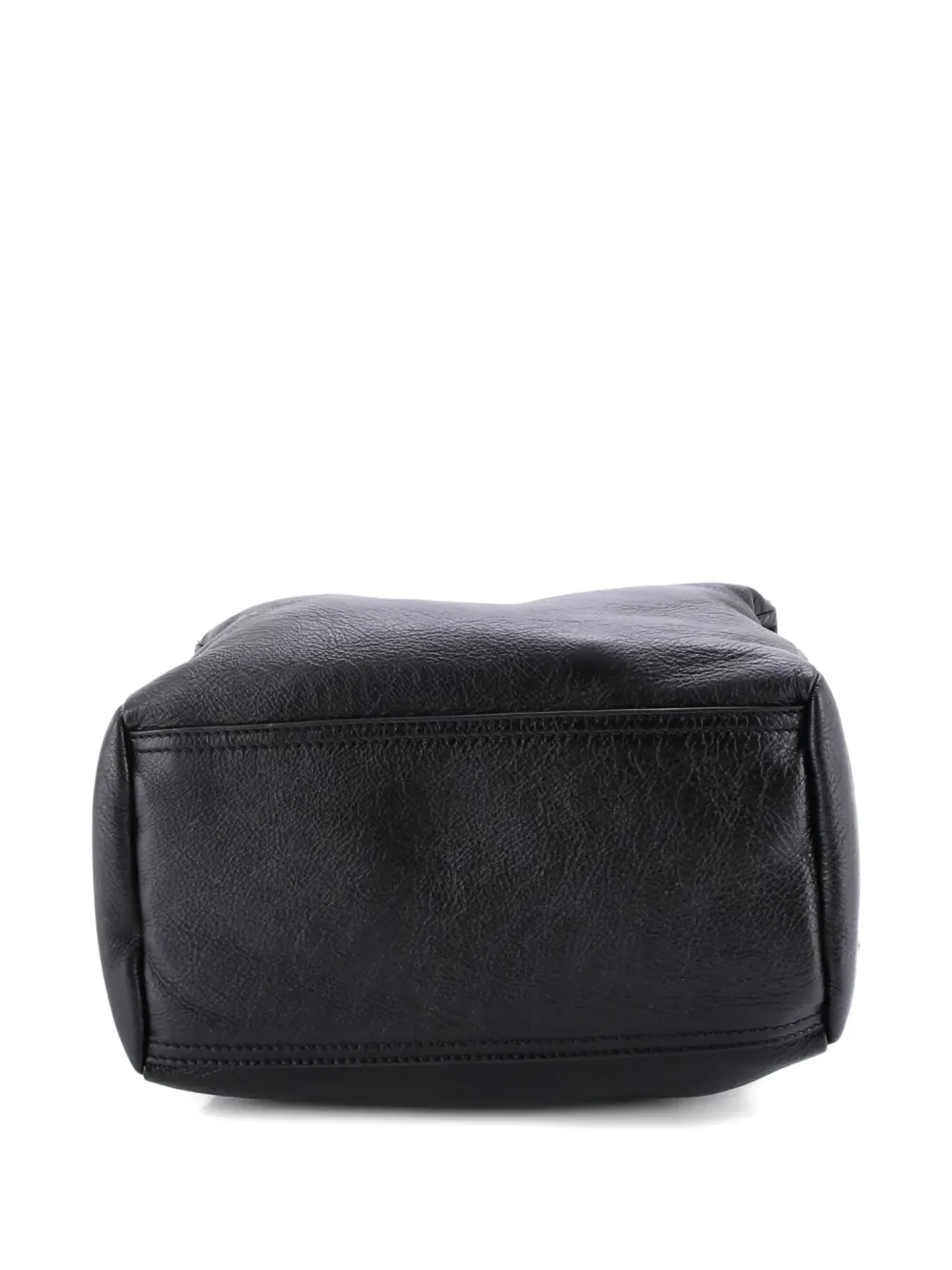 Pre-owned Givenchy Pandora Bag Leather Small Satchel In Black