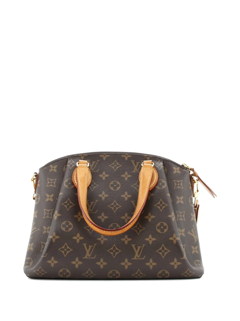 Pre-owned Louis Vuitton Rivoli Handbag Monogram Canvas Pm Satchel In Brown